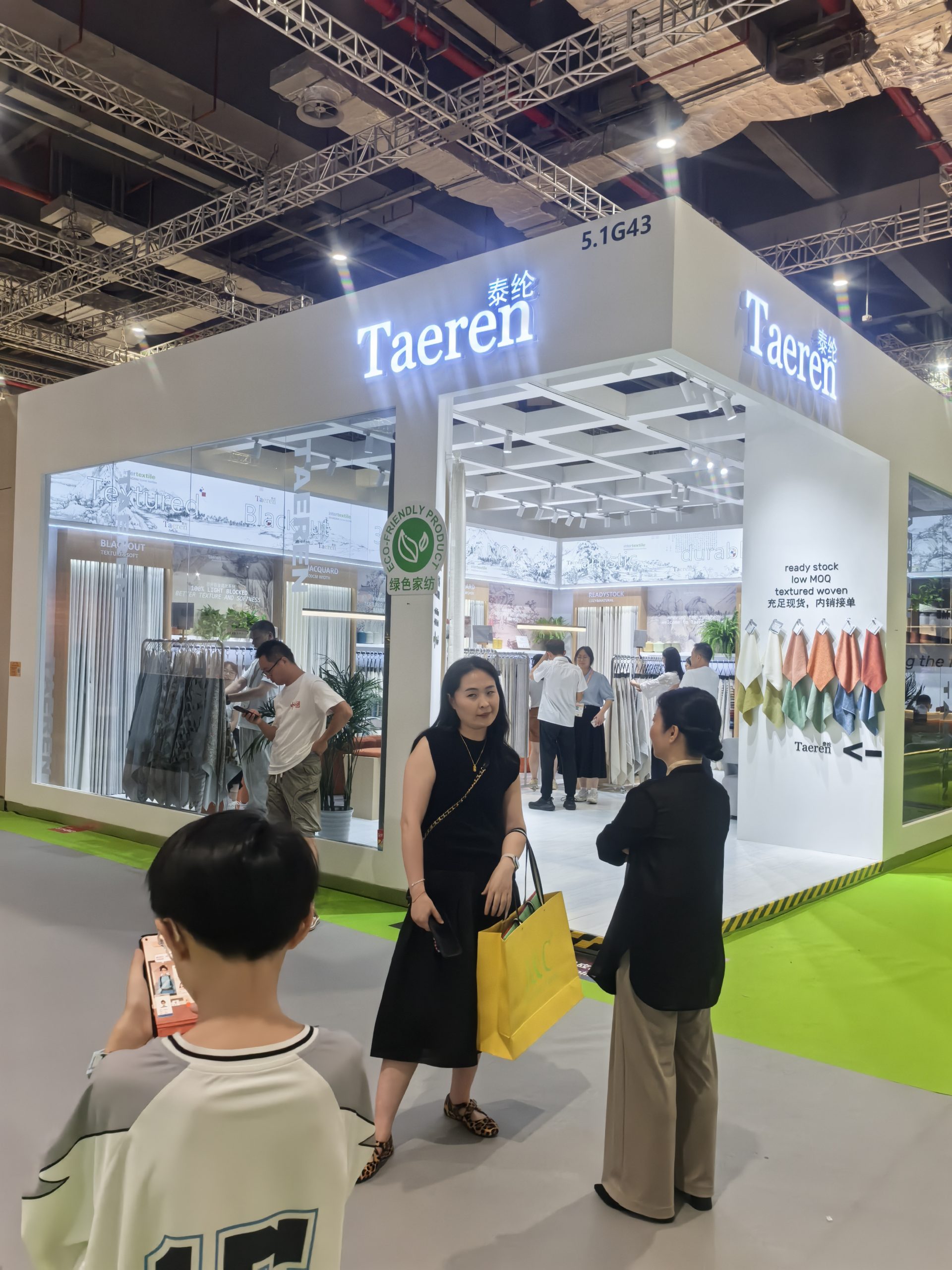 Back from Intertextile, all is going on well